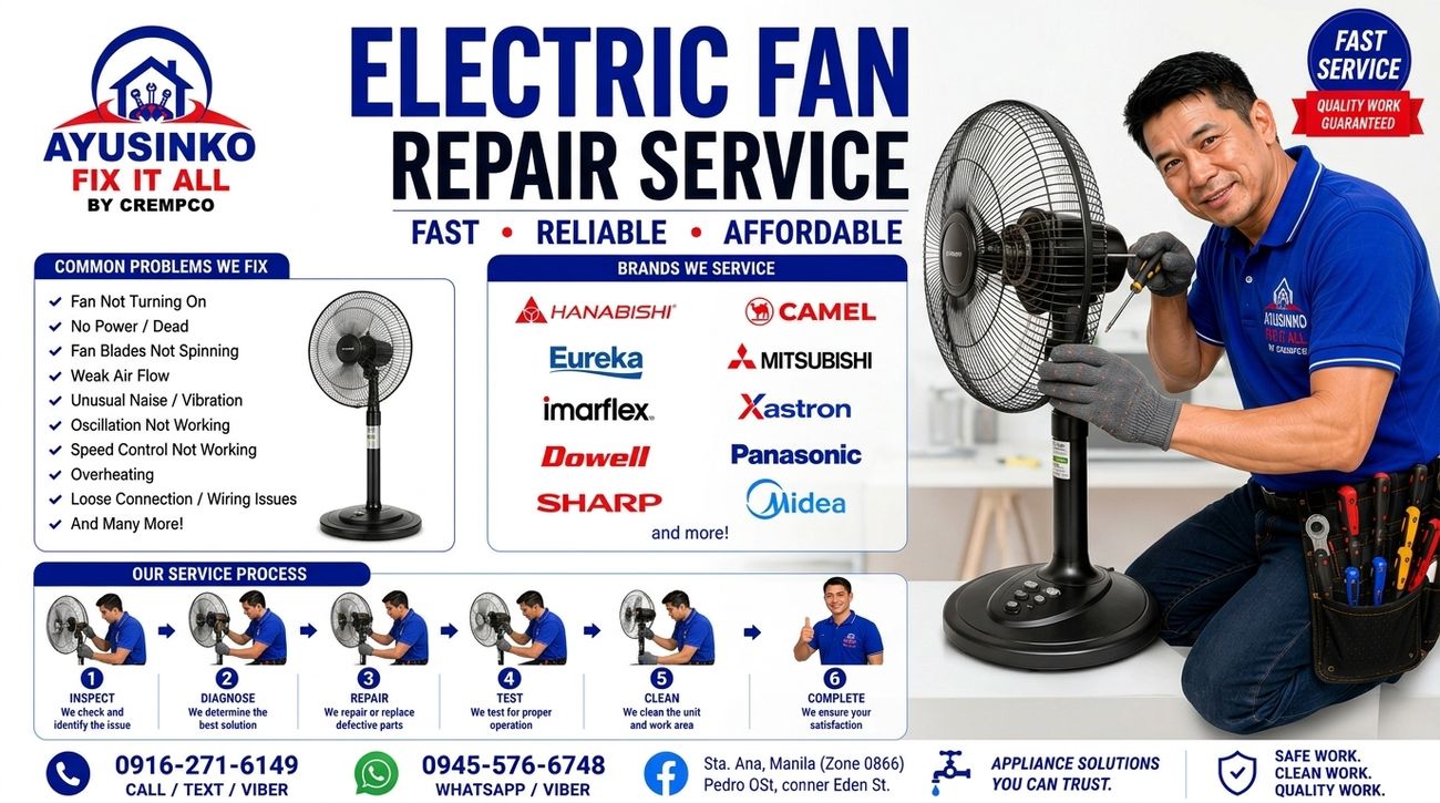 Electric fan repair