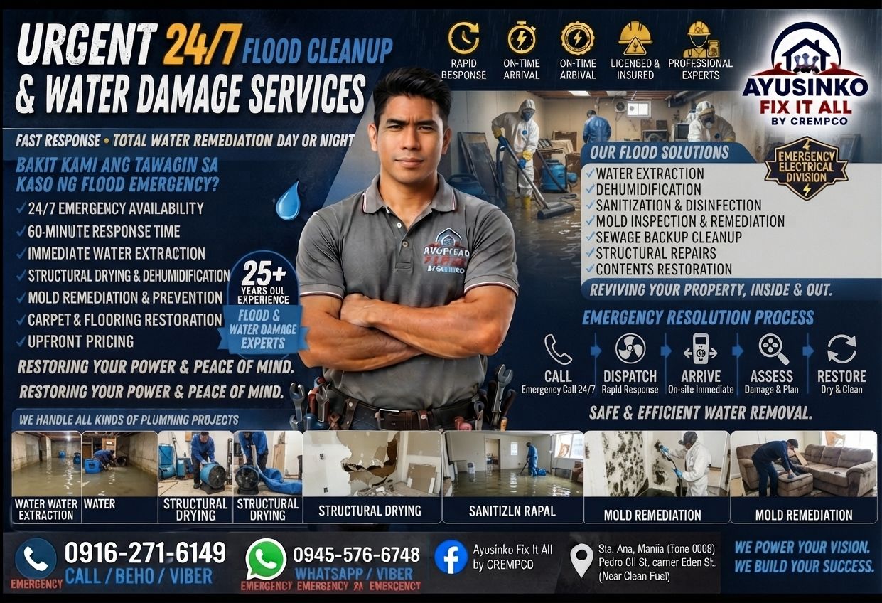 Flood cleanup