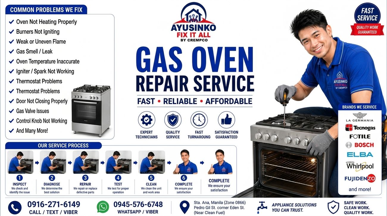 Gas oven repair