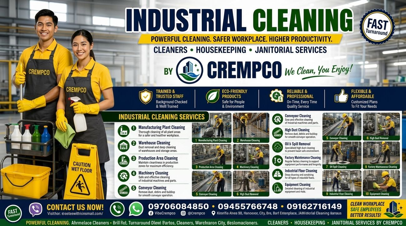Industrial cleaning