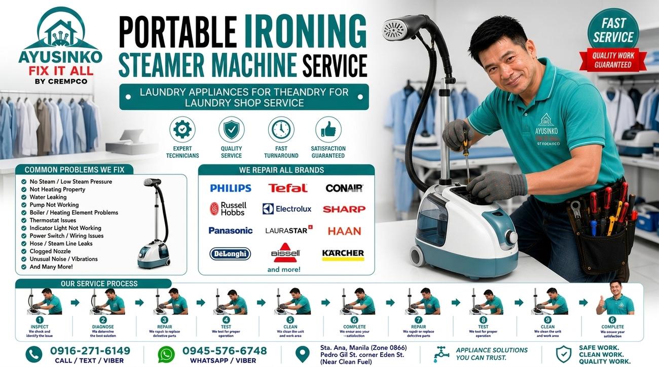 Ironing steamer repair