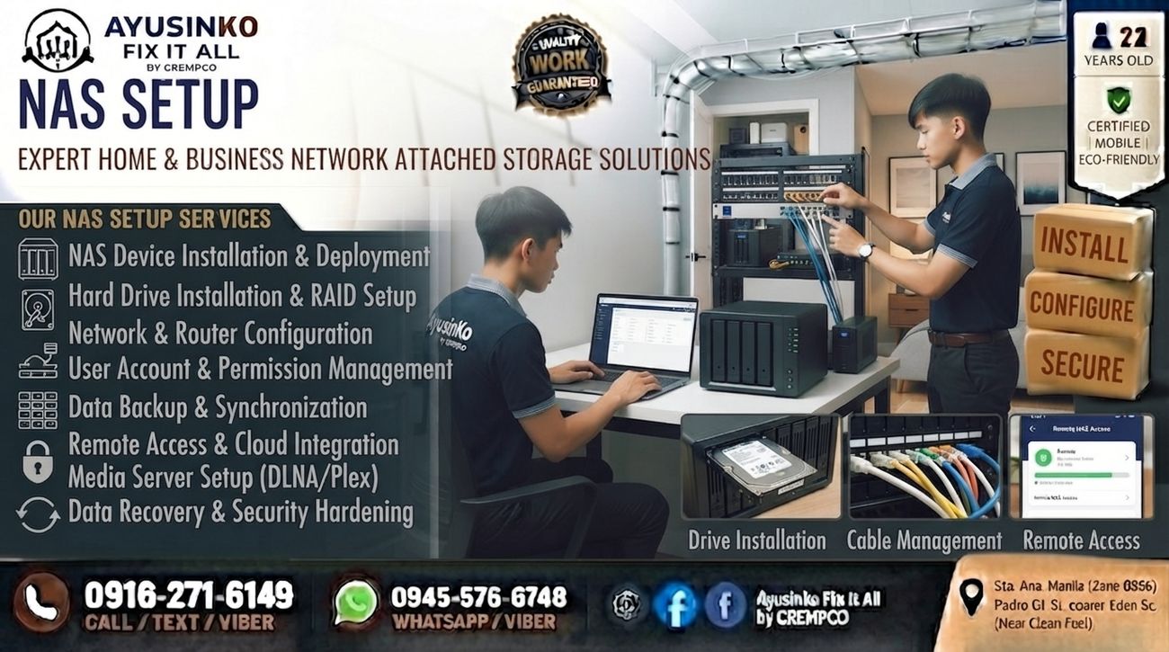 NAS setup