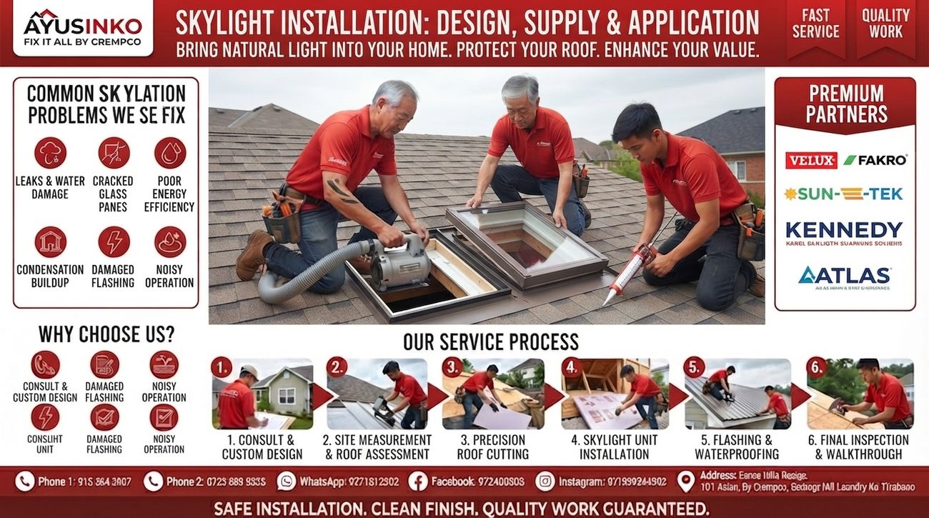 Skylight installation