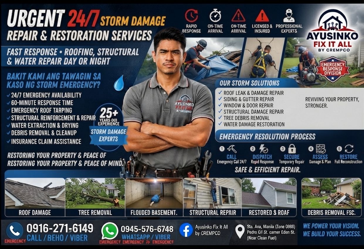 Storm damage repair