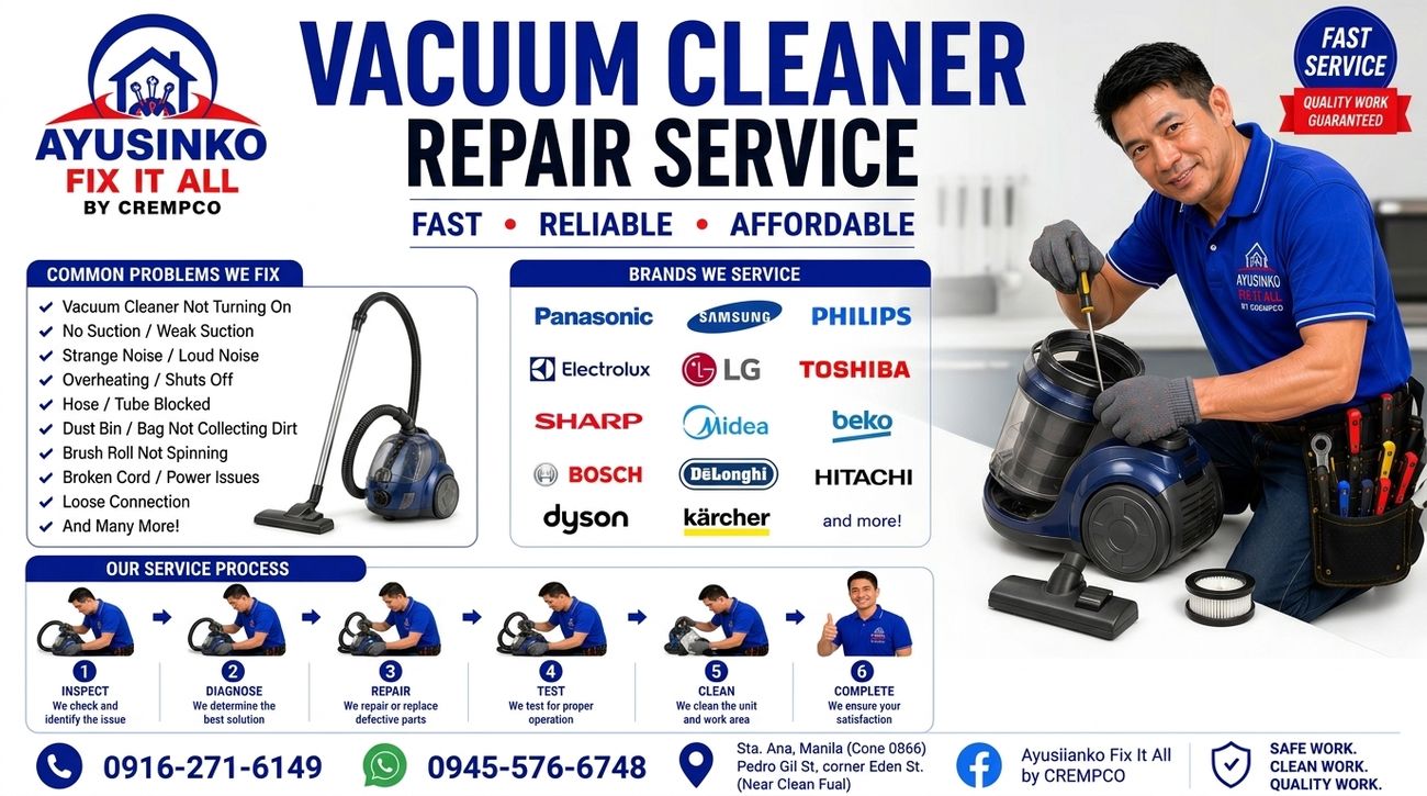 Vacuum cleaner repair